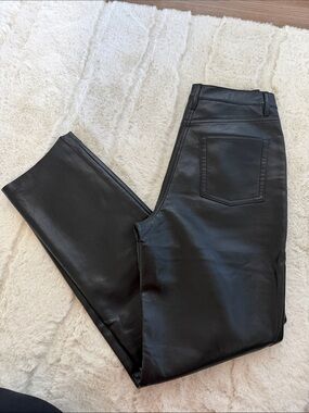 Wilfred Faux Leather Black Skinny Pants